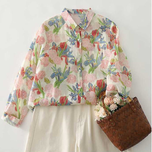 Pure Cotton Printed Full Sleeve Casual Shirt