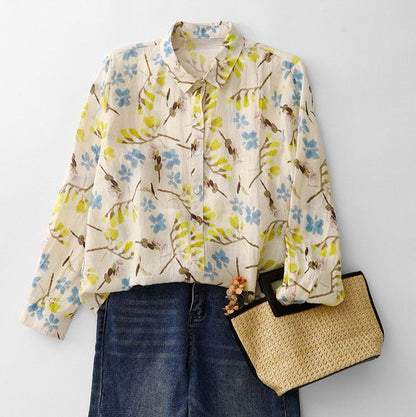 Pure Cotton Printed Full Sleeve Casual Shirt